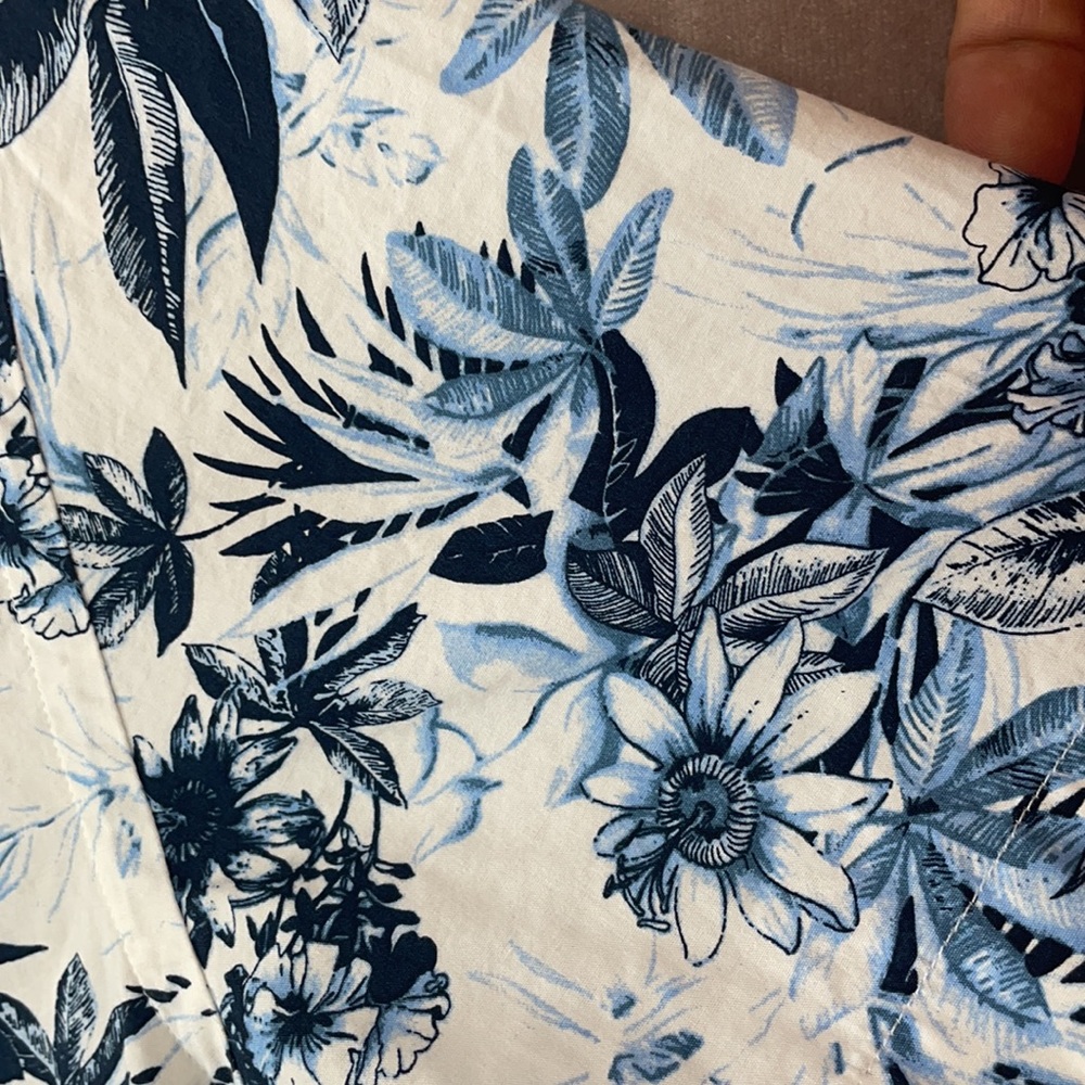 Zara flower print blue white - Picture 4 of 5